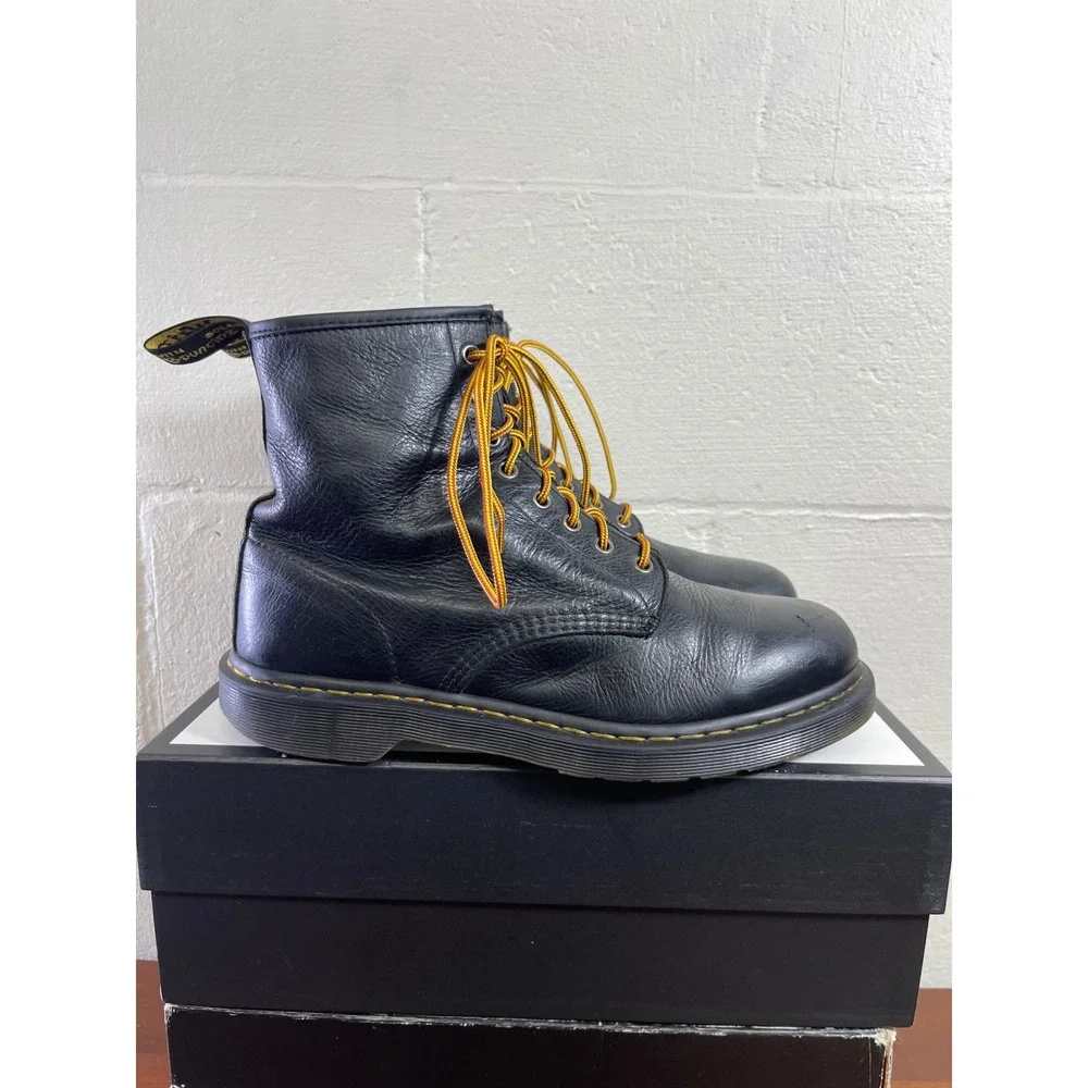 Dr. Martens 1460 Black Leather 8 Eye Ankle Boots Lace up Men's 12 US/11 UK